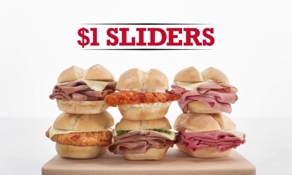 Arby’s Sliders Menu With Price