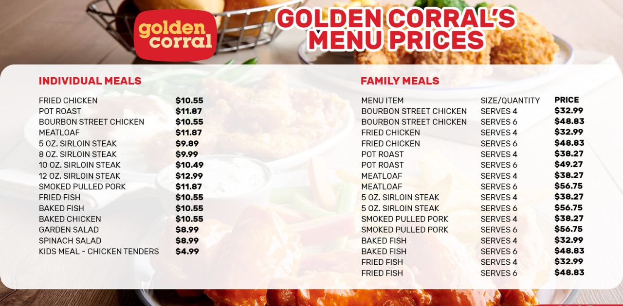 Golden Corral Breakfast Hours, Menu and Prices [Updated]